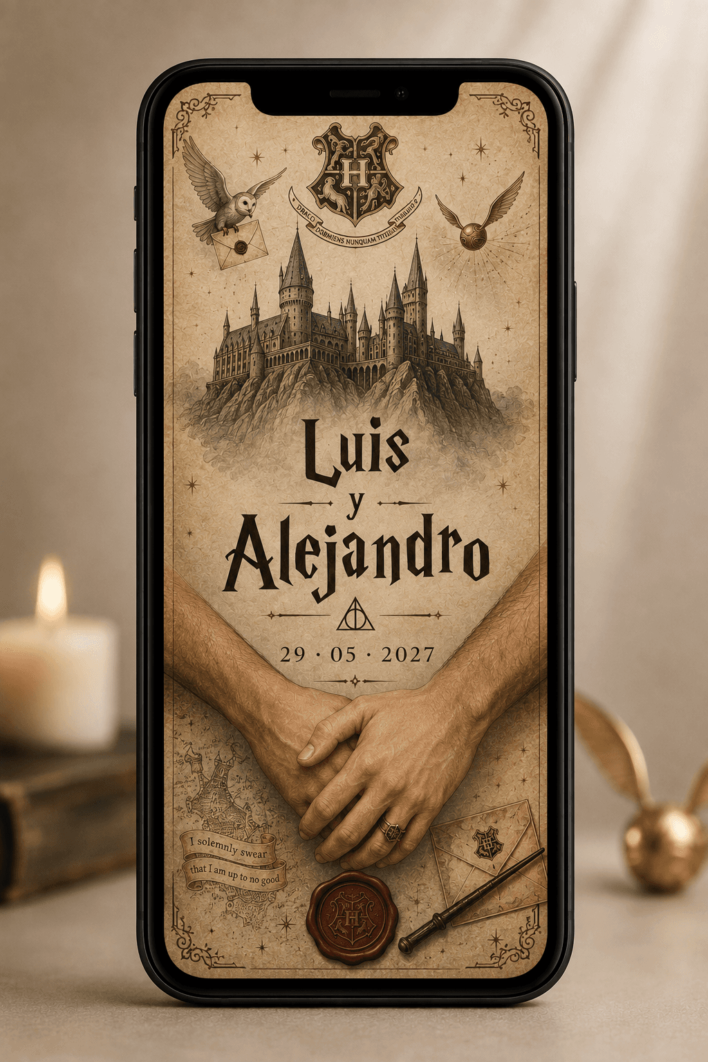 Un universo propio: ejemplo de invitación digital personalizada